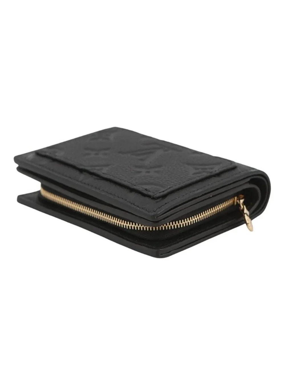 Louis Vuitton Bifold Wallet Monogram Empreinte Portefeuille Clair Black